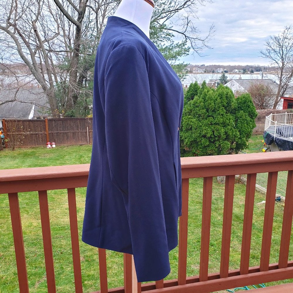 ++ DANA BUCHMAN Navy Blue Blazer Plus Sz 16 NWT - Picture 7 of 12